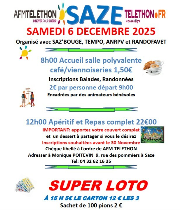 Téléthon de Saze